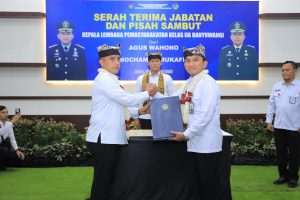 Pucuk Pimpinan Lapas Banyuwangi Resmi Berganti, Mochamad Mukaffi Gantikan Agus Wahono