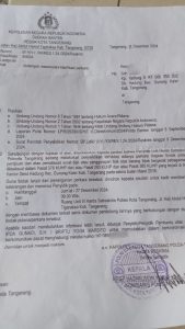 Unit Harda Satreskrim Polresta Tangerang Diduga Lambat Dalam Menangani Kasus Mafia Tanah