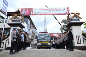 Polres Inhil Lepas Almarhum Iptu Fauzan dengan Upacara