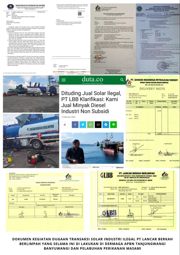 Lapor Jendral.!! Mafia BBM Di Banyuwangi? Investigasi Dugaan Manipulasi PT LBB