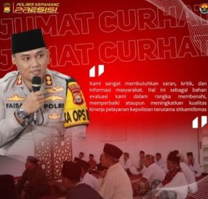 Jum’at Curhat, Cara Polres Kepahiang Pererat Hubungan dengan Masyarakat