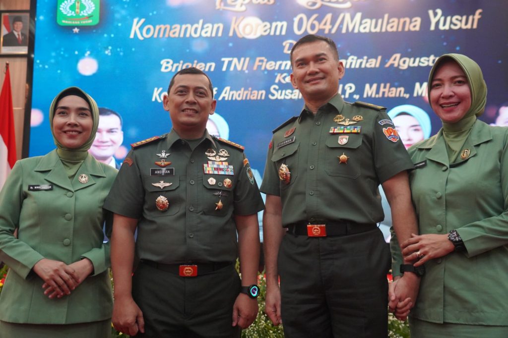 Kolonel Inf Andrian Susanto Resmi Jabat Danrem 064 Maulana Yusuf Banten