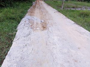 Cukup Sangat Sadis, Dengan Hasil.Pekerjaam Proyek Badan Jalan Rabat Beton, Yang Usai DiKerjakan.