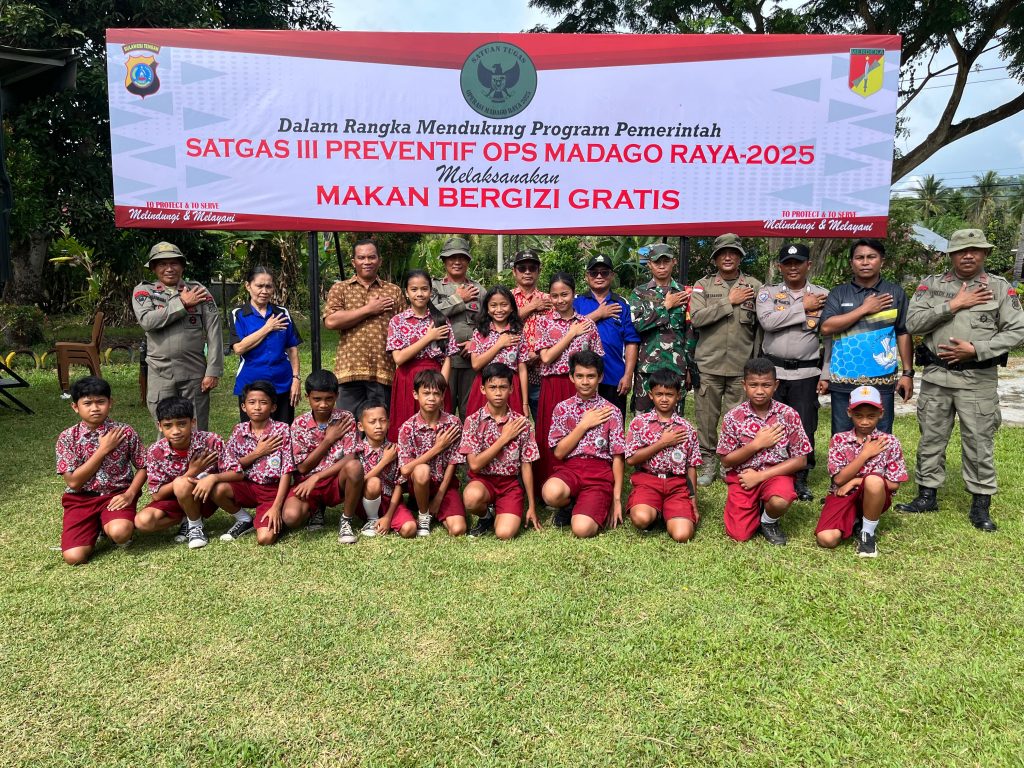 Satgas Madago Raya Terus Tingkatkan Kesejahteraan Anak melalui Makan Bergizi Gratis di Poso