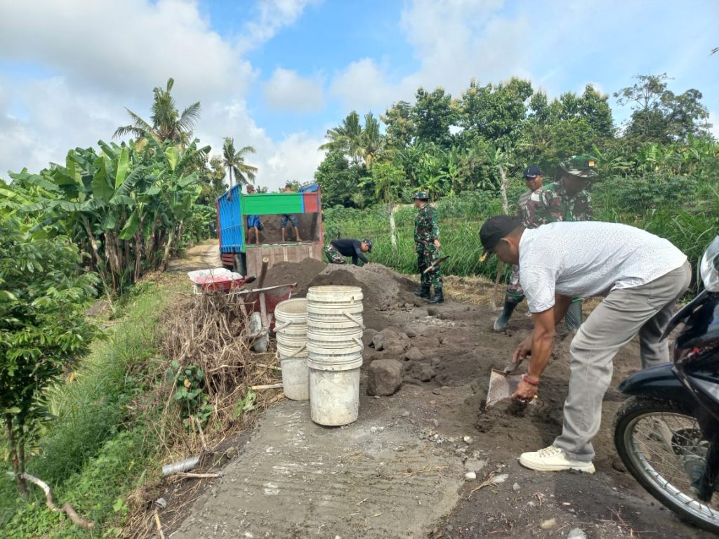 Pra TMMD Personil Satgas Aktif Di Lokasi Sasaran Fisik