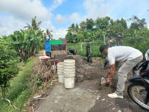 Pra TMMD Personil Satgas Aktif Di Lokasi Sasaran Fisik