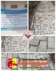 GWI Meminta Jangan Ada Kolaborasi Busuk Antara Pihak Kecamatan Jiput Dengan Desa Terkait Dugaan Pembangunan Fisik DD Asjad