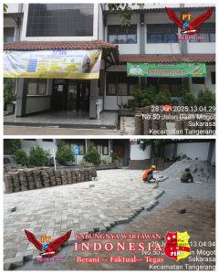 Tim Invitigasi Penemuan Lagi Lagi Proyek Siluman Di SMU Negeri 1 Kota Tangerang 