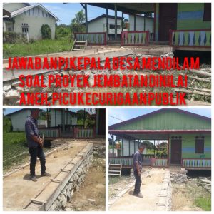 Kapolsek Runding, AKP A. Situmorang,Di Minta Panggil Ketua TPK Pembangunan Jembatan Tumpang Tindih Kampung Mendilam 