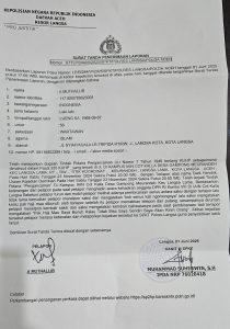 Pimpinan Redaksi Media Realitas, Laporkan Oknum Pejabat IAIN Langsa, Atas Dugaan Ancaman Pembunuhan.