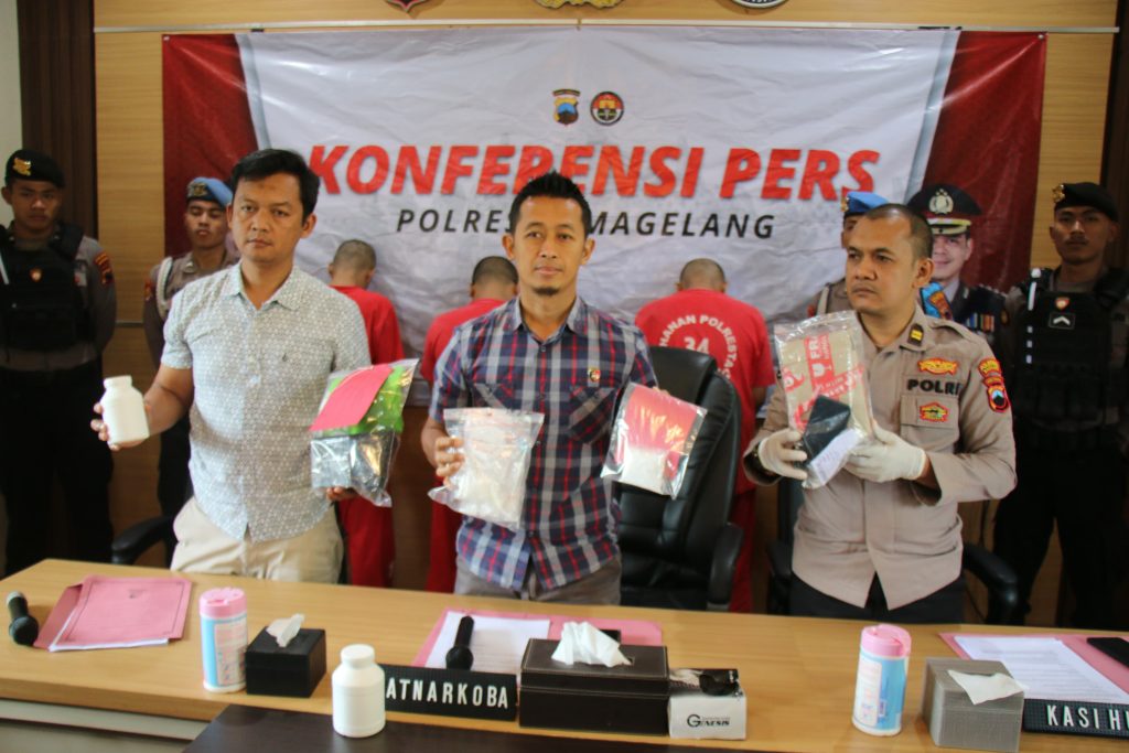 Selama Bulan Juni 2025, Polresta Magelang Ungkap 3 Kasus Narkotika