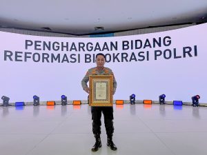 Kapolres Lhokseumawe, Terima Penghargaan Pelayanan Prima Dari Kapolri.
