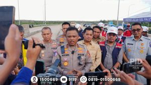 Ka.korlantas Polri, Tinjau Jalan Tol Banyuasin–Betung : Prioritaskan Keselamatan Dan Evaluasi Kepadatan Lalu-Lintas.