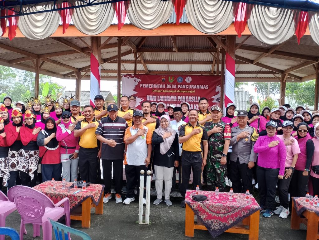 Dengan Semangat Persaudaraan, Pemdes Pancuranmas Dan Polsek Secang Peringati Hari Lahir Pancasila Dan HUT Bhayangkara Ke-79