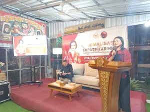 Bersama Ketua DPRD Kab. Magelang, Vita Ervina “DPR RI” Menggelar Sosialisasi Empat Pilar MPR RI
