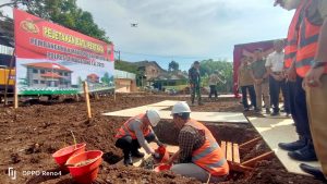 Kapolresta Magelang Pimpin Peletakan Batu Pertama Pembangunan Gedung Polsek Windusari