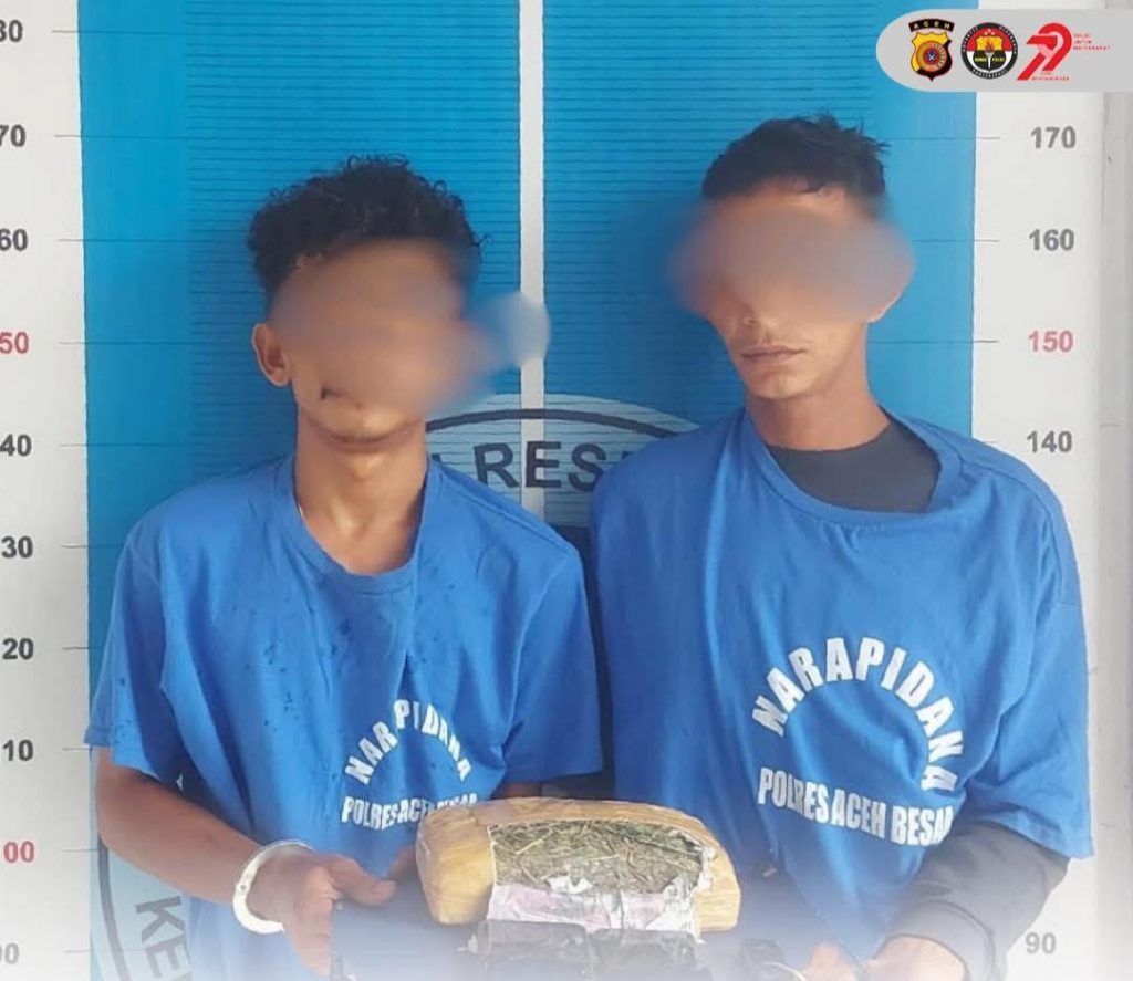 Sat Res-Narkoba Polres Aceh Besar, Ungkap Kasus Tindak Pidana Narkotika, Dua Orang Ditangkap