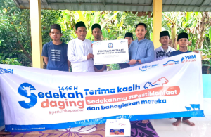 BRI BO Stabat Tunjukkan Kepedulian Sosial, Salurkan Sedekah Daging Idul Adha ke Ponpes di Langkat