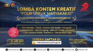 Ramaikan HUT Bhayangkara Ke-79, 1000 Peserta Daftar Lomba Konten Kreatif Polri.