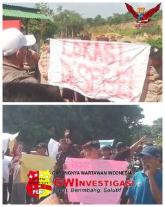 Kericuhan Warnai Aksi Demo Tutup Galian Pasir di Kecamatan Cimarga kabupaten Lebak