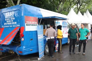 Bhayangkara Sport Day, Polda Aceh Hadirkan Layanan Kesehatan Gratis Dan SIM Keliling Untuk Masyarakat.