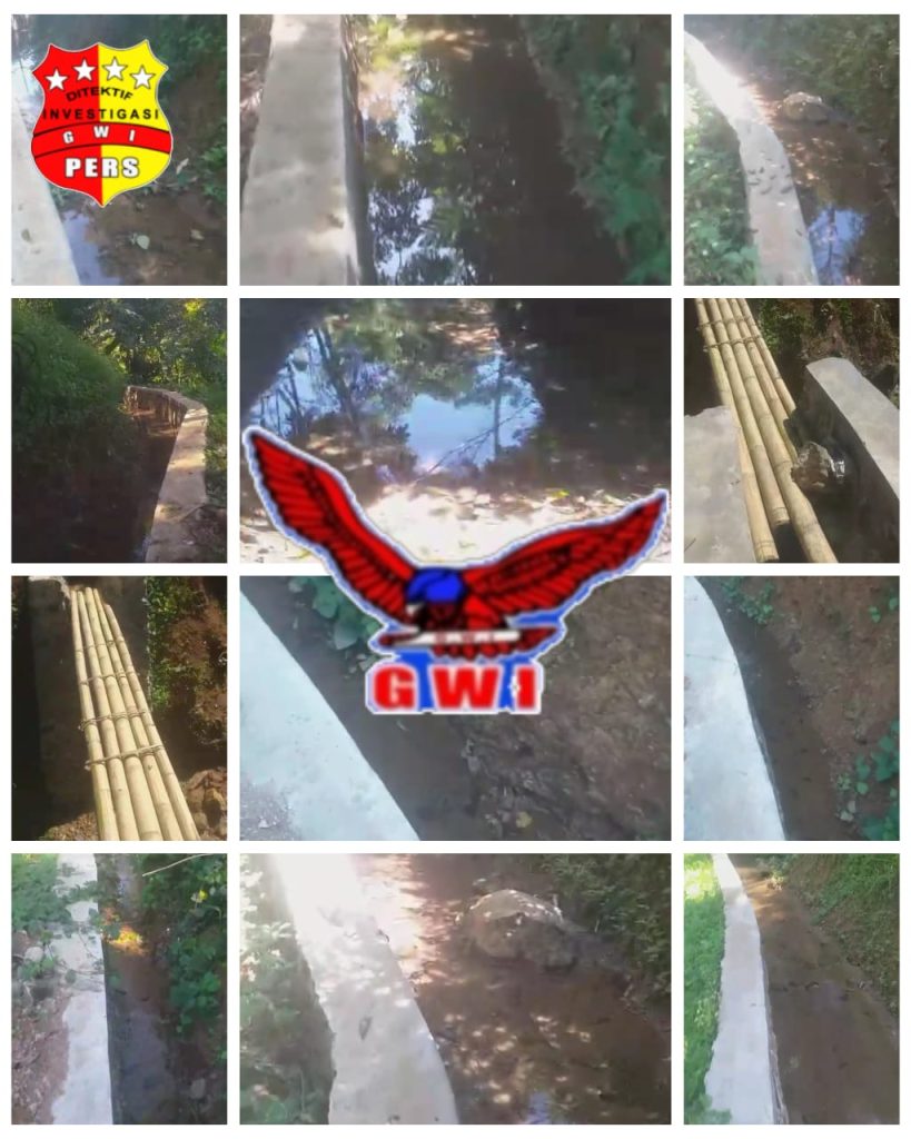 Skandal RP.1,8 Milyar,  Di Desa Guna Mekar Irigasi Gagal Total, Kepala Desa Hilang Bak Di Telan Bumi.