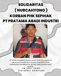 18 Tahun Bekerja Di Nyatakan Positif Narkoba.