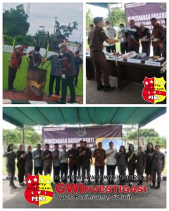Kejaksaan Negeri Bengkayang Musnahkan Barang Bukti Narkotika dan Perkara Pidana Lainnya