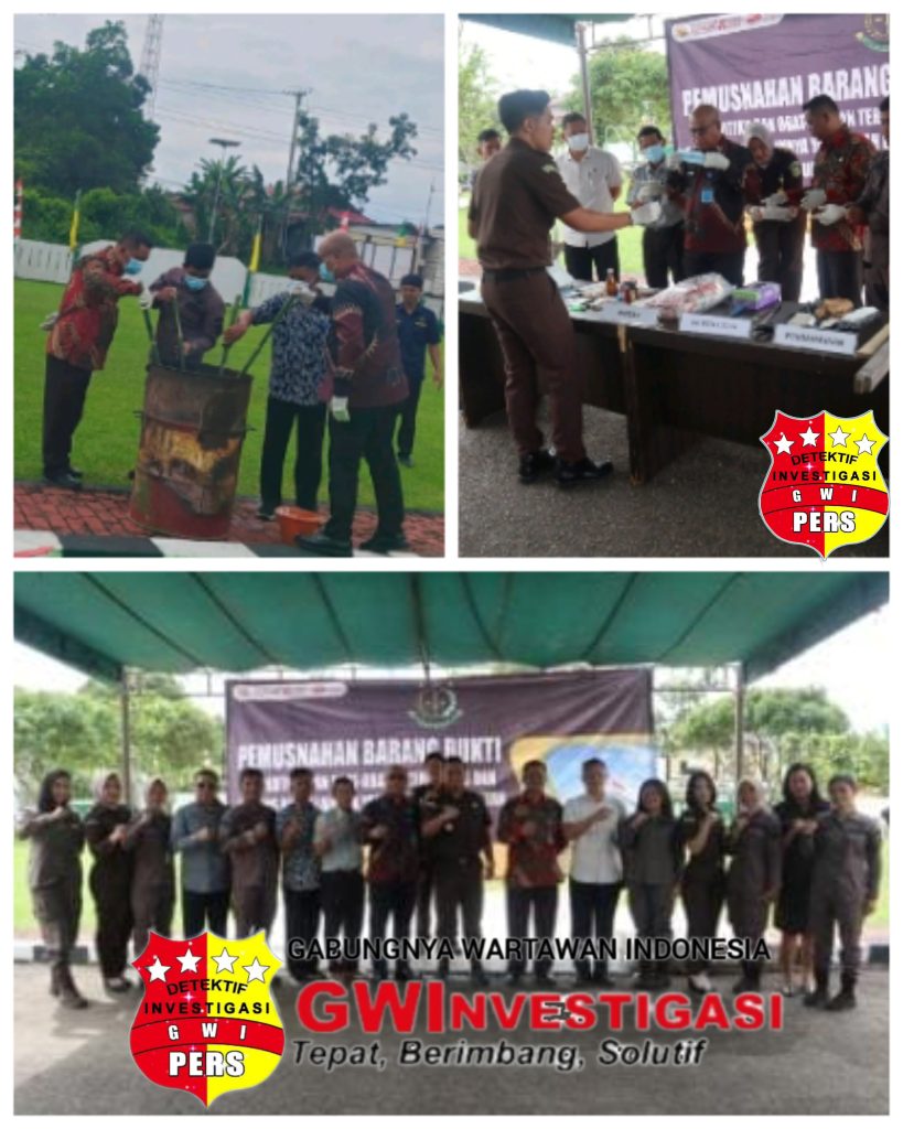 Kejaksaan Negeri Bengkayang Musnahkan Barang Bukti Narkotika dan Perkara Pidana Lainnya
