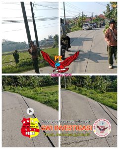 Kabel Telkom Berantakan Ketengah Jalan, dan Membahayakan Kendaraan Roda dua Dan Roda Empat Pengendara Resah