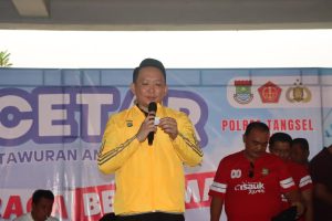 Kapolres Tangerang Selatan, Hadiri Olah Raga Bersama TNI-Polri Dan Masyarakat Serta Sosialisasikan Program Cetar Dan Pelayanan Publik, Dalam Rangka HUT Ke-80 RI.