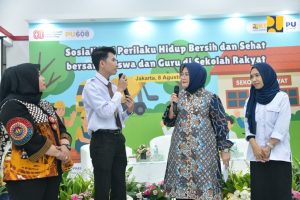 Merdeka Pendidikan Dengan Sekolah Rakyat, Kementerian PU Sosialisasikan Perilaku Hidup Bersih Dan Sehat.