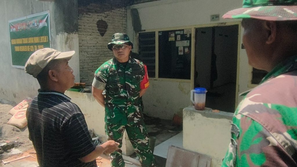 Tinjau Progres Rehab RTLH, Ini Pesan Dan-Satgas TMMD Reguler Ke-125 Kodim 0735/Surakarta.