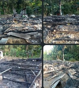 Kebakaran Lahap 3 Rumah, Di Desa Taman Jaya, Korsleting Diduga Jadi Penyebab.