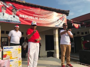 Semarak HUT Ke-80, Kemerdekaan RI, Kelurahan Bendung Kecamatan Kasemen, Gelar Jalan Santai Dan Senam.