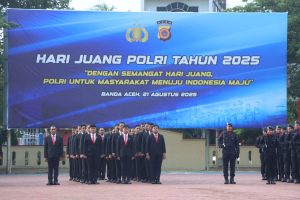 Polda Aceh, Gelar Upacara Hari Juang Polri 2025.