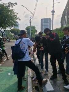 Jurnalis Turun ke Jalan: GWI Kota Tangerang Ikut Aksi Demo dan Semangati Pendemonstrasi