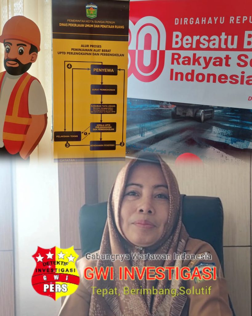 PUPR Sungai Penuh Permudah Proses Peminjaman Alat Berat Sesuai SOP