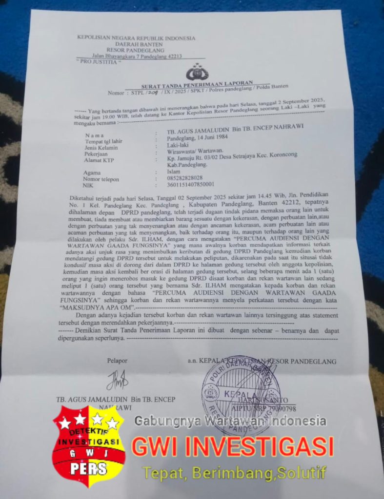 PERS MELAWAN: KECAM TINDAKAN OKNUM YANG MENGATASNAMAKAN AKTIVIS DAN MELECEHKAN TUGAS JURNALISTIK