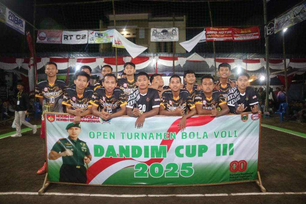 Final Dandim Cup 2025 Pecah! Ribuan Penonton Histeris, Eka Mandiri Jaya Raih Juara 1