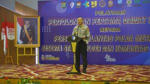 Dirlantas Polda Metro Jaya Gelar Kegiatan PPGD Bersama Stakeholder Dan Komunitas Ojol