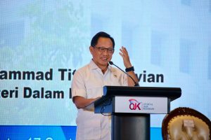 Mendagri Bicara Soal Pentingnya Keseimbangan APBD Dan Peran Swasta, Dalam Pembangunan Daerah.