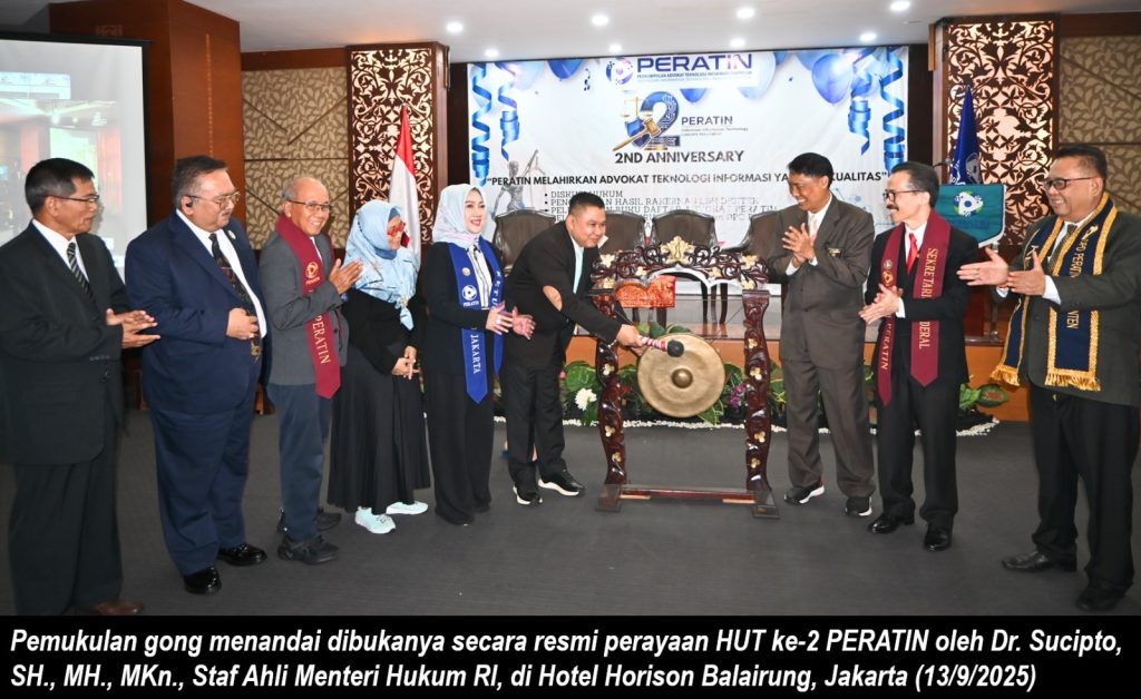 HUT PERATIN Ke-2 : Perkuat Peran Advokat Teknologi Informasi Jawab Tantangan Era Kecerdasan Buatan (AI).