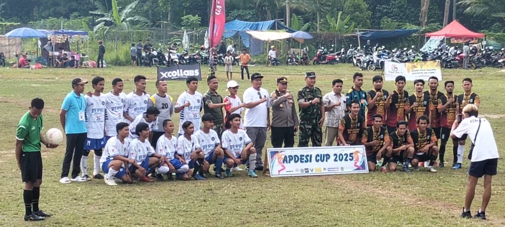 Warga Bangga, Tim Sepak Bola Apdesi Cup, Desa Angsana Menang Telak 6-0 di Tingkat Kecamatan.