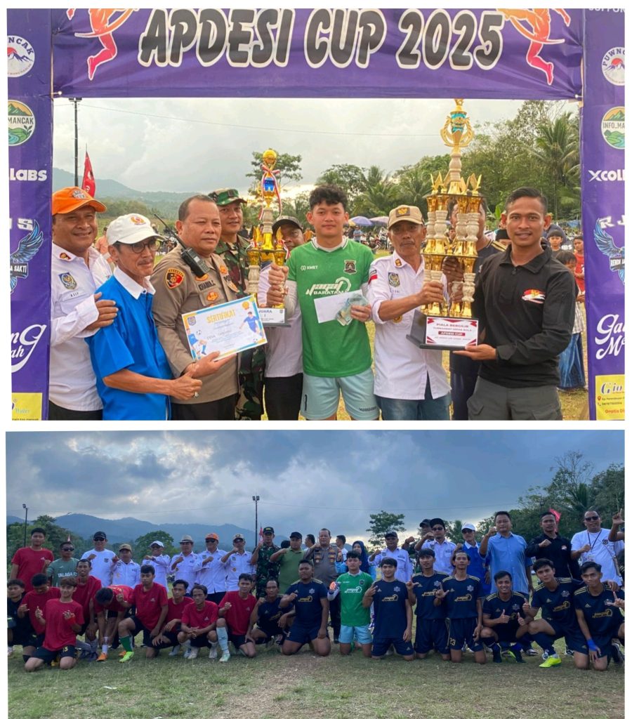 Final Turnamen Sepak Bola Apdesi Cup 2025, Se-kecamatan Mancak Cukup Meriah Buat Para penonton Bersorak gembira.