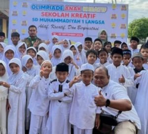 Sekolah Kreatif, SD Muhammadiyah 1 Langsa Menyelenggarakan Olimpiade Anak Kreatif.
