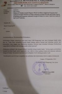 Bung “Zulfadli”, Aktivis LSM Bungoeng Lam Jaroe Aceh, Kembali Surati Kepala Kejaksaan Agung Republik Indonesia Di DKI Jakarta.