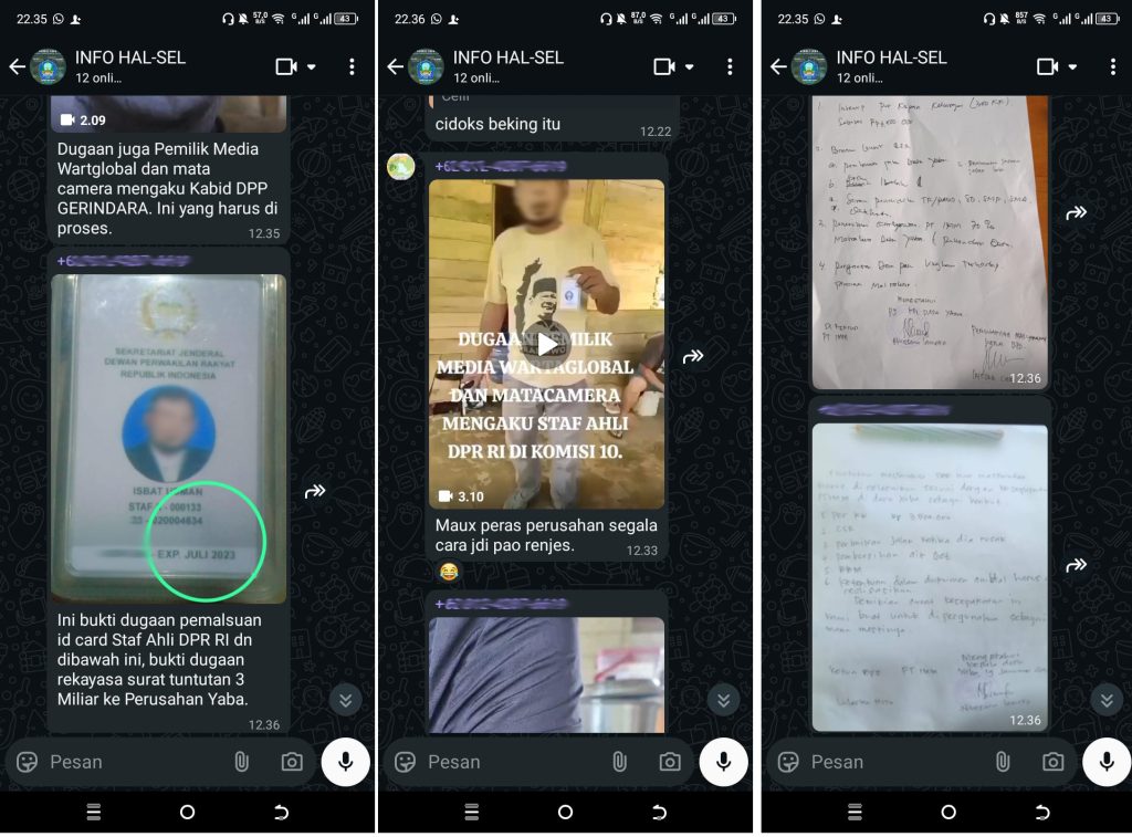Para Kuasa Hukum Organisasi Akan Memproses Oknum Ke POLRI dan DEWAN PERS : Heboh Rekaman Isbat Usman Disebar ke Grup WhatsApp hingga TikTok, Dugaan Fitnah Bermotif Tambang Ilegal.