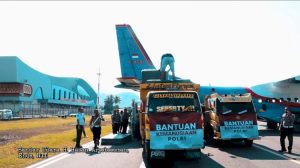 Sinergi Polres Nagekeo, Bantu Korban Banjir Mauponggo Nagekeo.