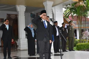 Pemko Langsa Bersama Forkopimda, Laksanakan Upacara Peringati Hari Kesaktian Pancasila, Pada Tanggal 1 Oktober 2025, Di Halaman Pendopo Wali Kota Langsa.